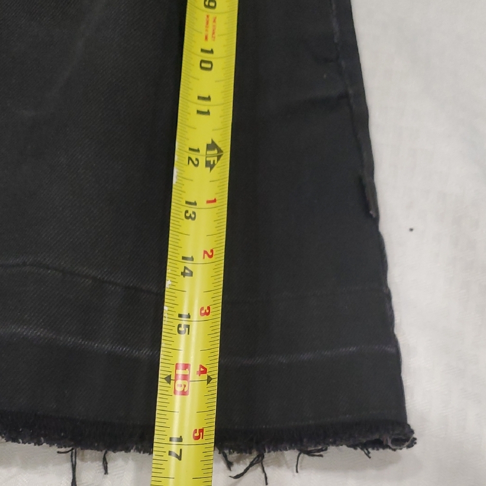 Love Moschino High Waist Black Frayed Hem Shorts - Picture 3 of 14